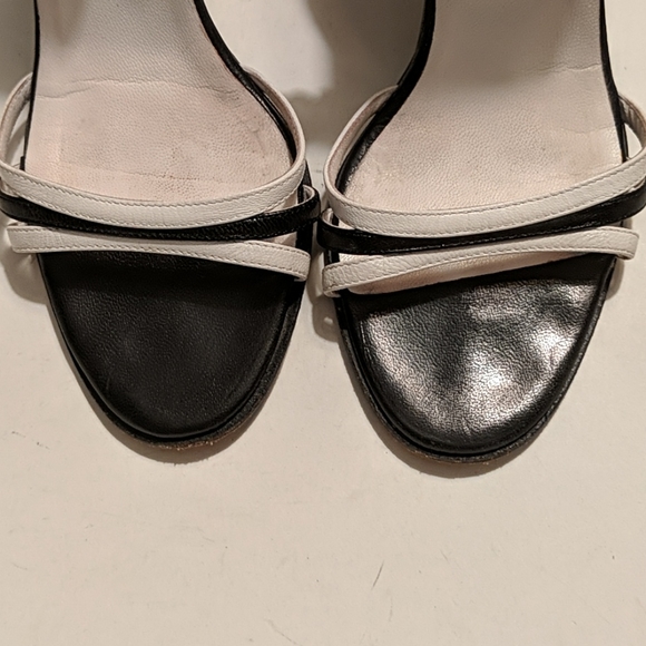 Via Spiga Black & White Strap Sandal - Picture 2 of 6